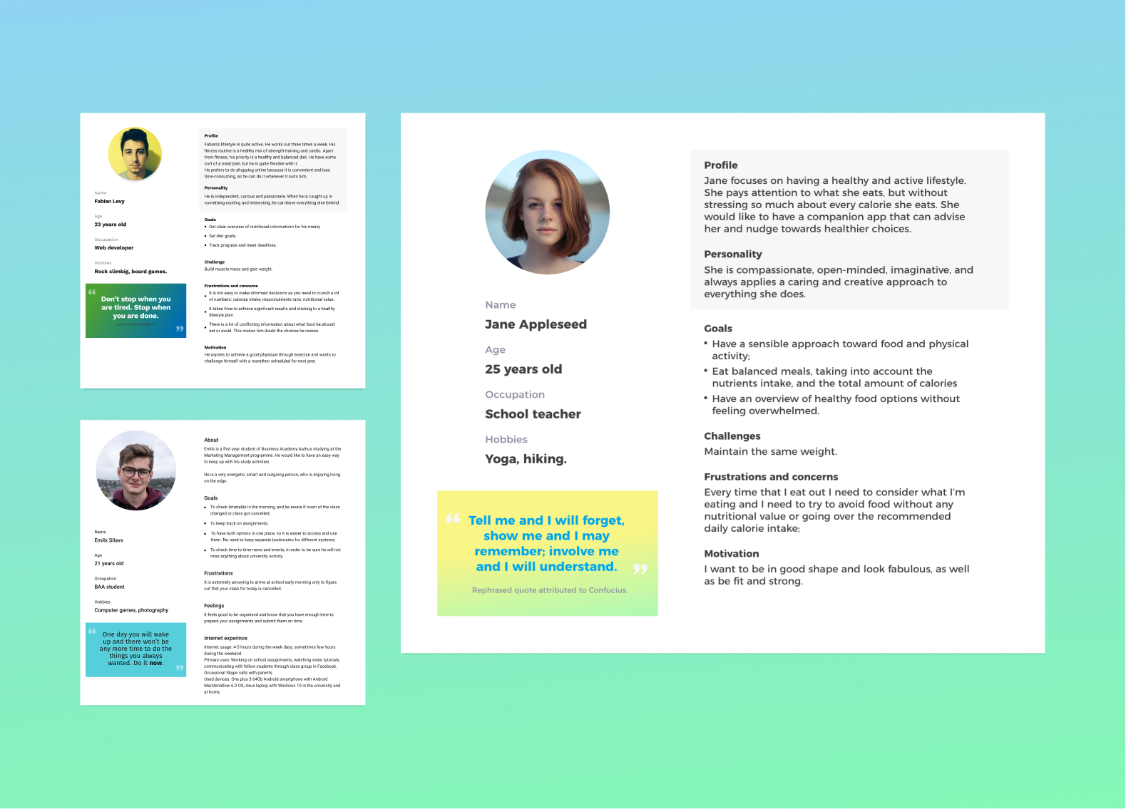 User Persona template for your next UX project The portfolio of Ilya